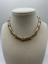 Stunning vintage Trifari necklace goldtone choker necklace
