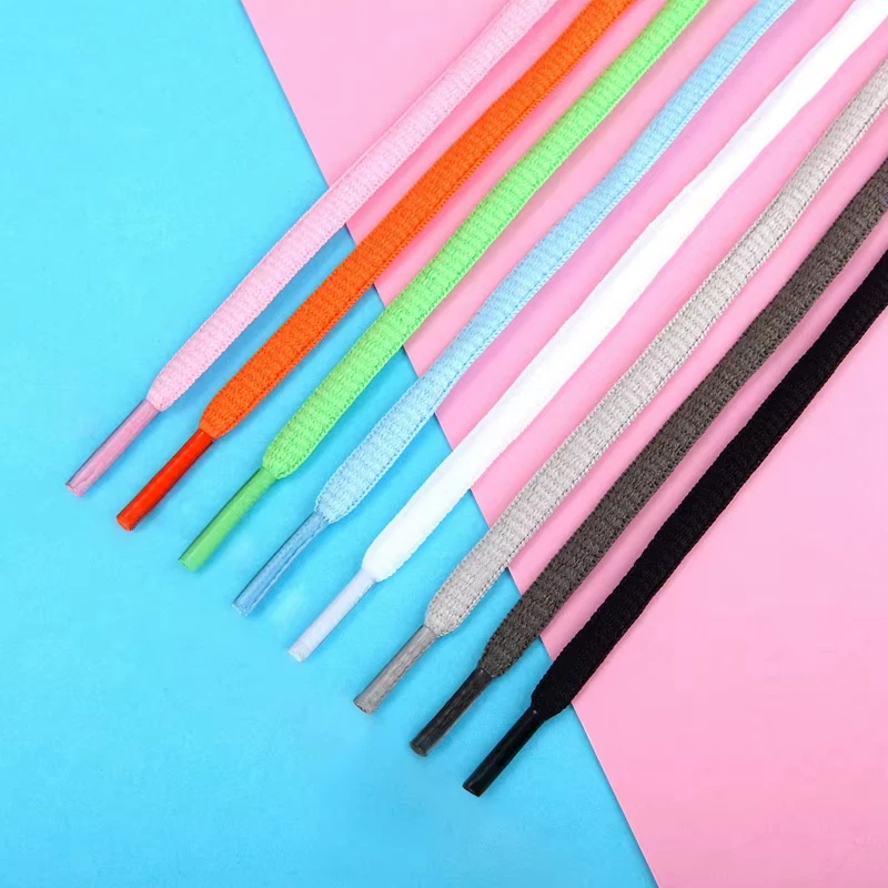 Men'S and Women'S Sports Shoelaces Color Flat Semicircular Shoelace Suitable for