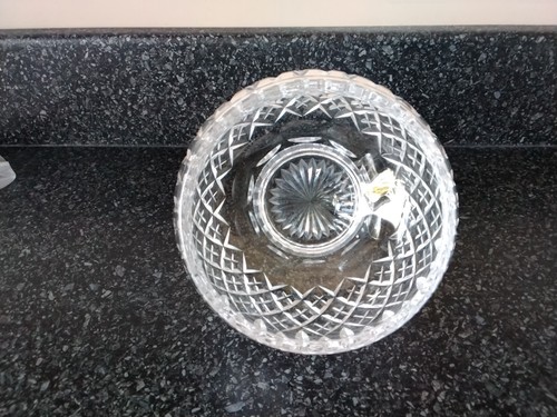 English Cut Lead Crystal Footed Bowl 4.5in X 5.5in - Picture 3 of 5