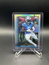 2025 Topps Chrome #43 Rico Dowdle RefractorPanthers NM Football Card