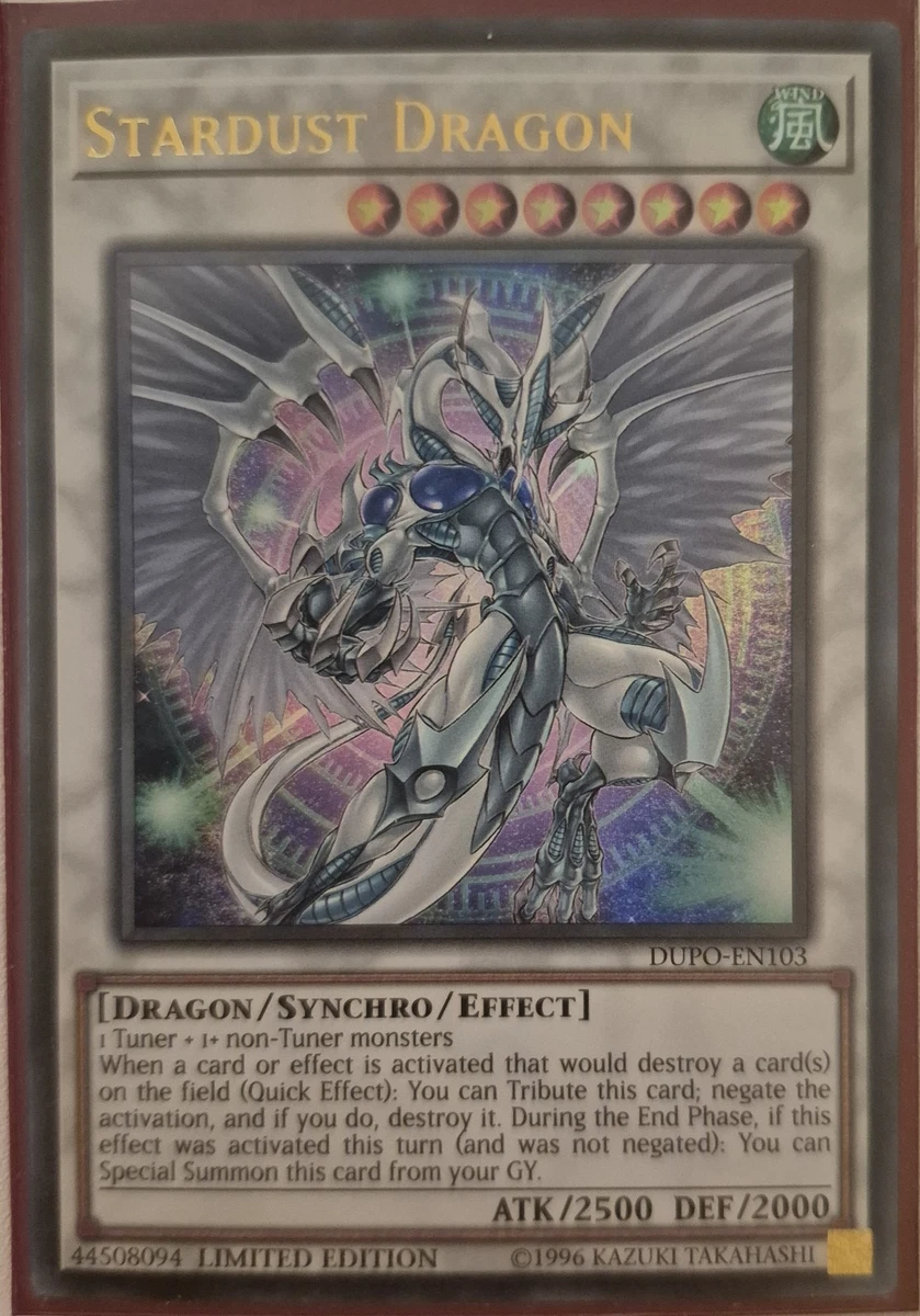 Stardust Dragon Yu-Gi-Oh! TCG Ultra Rare Individual Collectible