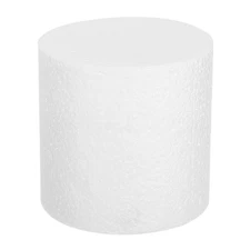 Round Foam Cake Dummy, 4"x 3" White Fake Cake Circles Dummies