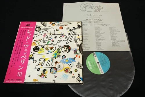 LED ZEPPELIN III JAPAN 1st pressing VINYL LP OBI GATEFOLD MT-2043