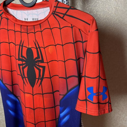 UNDER ARMOUR Ultimate MARVEL Compressione SPIDERMAN Alter Ego CAMICIA Uomo Taglia M - Foto 2 di 6