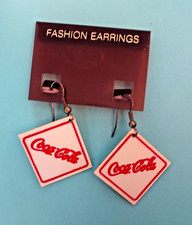 Vintage Coca-Cola Earrings--COCA-COLA