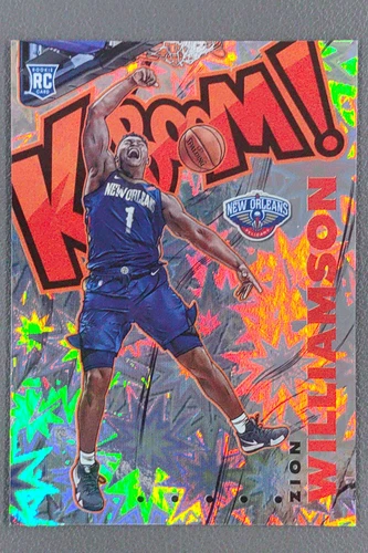 2019-20 Panini Crown Royale Zion Williamson Kaboom RC Rookie #18 SSP