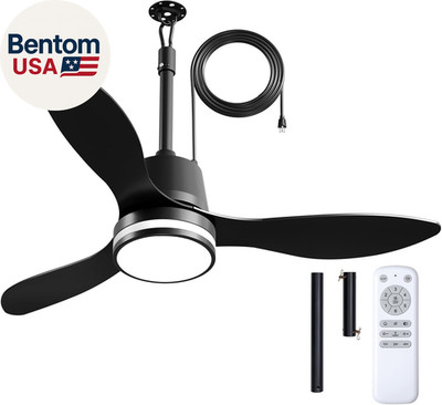 42 Inch Outdoor Ceiling Fans with Lights for Patios, IP65 Waterproof Gazebo Fan