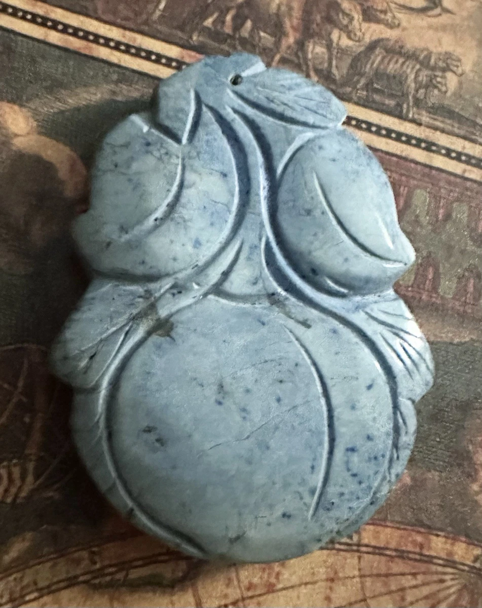 蓝色古董原始玉中国古董项链和吊坠| eBay