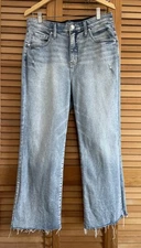 JAG Jeans Phoebe Cropped Boot Raw Hem Women’s Size 12/26 Light Wash