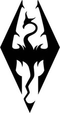 Skyrim Imperial Symbol Logo - Vinyl Decal Laptop Decal Bumper Sticker Window