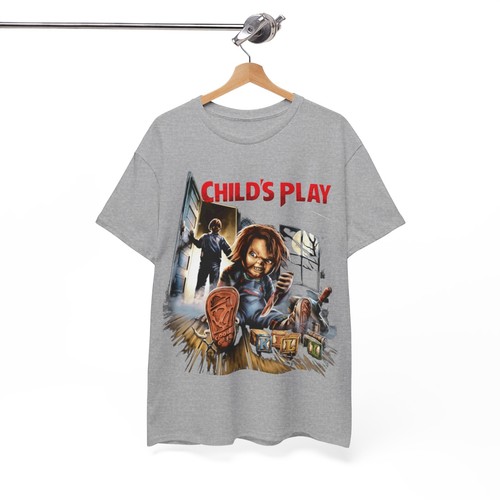 Child’s Play Movie Chucky Horror T Shirt Unisex Heavy Cotton Tee - Picture 77 of 157