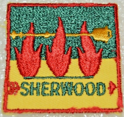 SHERWOOD DISTRICT 3 Pairs of Feathers on Arrow Boy Scout Badge Canadian (ONS6C) 