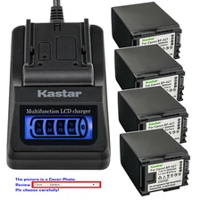 Kastar Battery LCD Quick Charger for Canon BP-827 Canon VIXIA HF21 HF 21 Camera