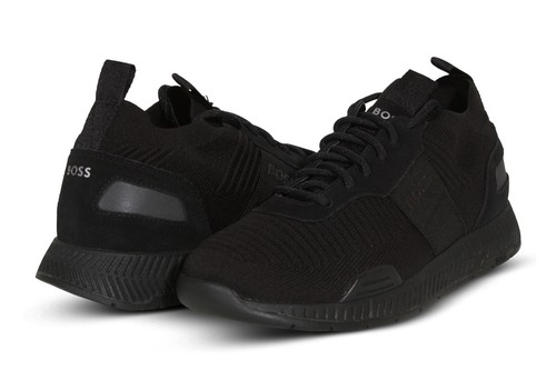 boss sneakers titanium