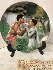 We Kiss In a Shadow King & I Collector's Plate, with COA