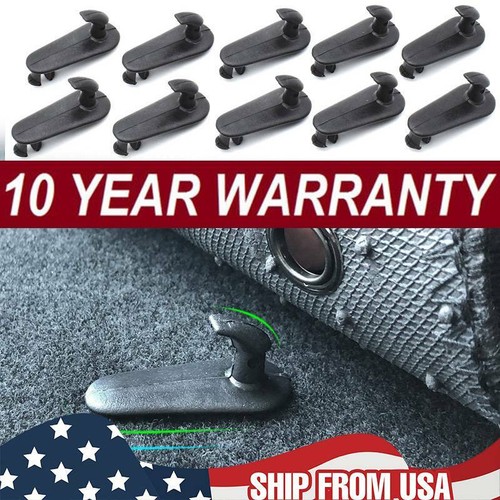 10Pcs For Toyota 20012010 Floor Mat Clips Hooks Retention Hold Down