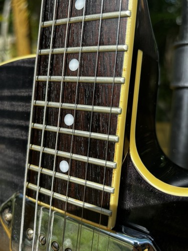 Epiphone Wildkat Made In Korea P90’s, Bigsby With Hard Shell Case- Trans Black - Picture 8 of 23