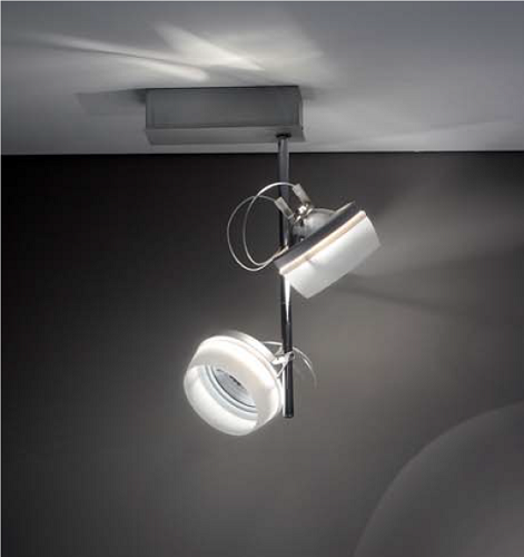 Design Decken Lampe Led Deckenstrahler 2 Flg Deckenspot Dimmbar Strahler Spot-image
