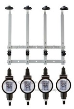 Optics Home Bar 4 Bottle Wall Mounted Bracket Rack & 25ml Metrix Spirit Measures