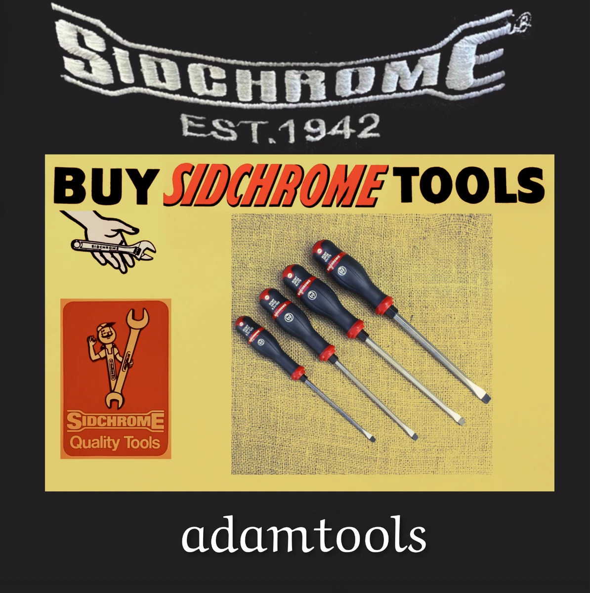 new Set of 4 Pieces Sidchrome Pro Twist Shock Thru Tang Slotted