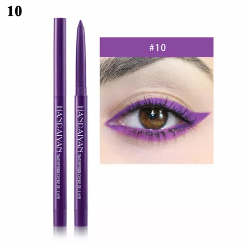 Matita eyeliner colorata 24 ore liquido alto pigmento lunga durata eye liner penna gel - Foto 57 di 110
