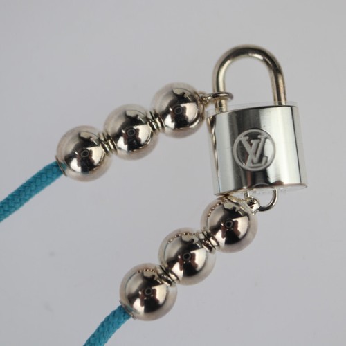 LOUIS VUITTON bracelet Q05785 Lockit Beads Vuitton Recycled polyester x Ag9... - Picture 6 of 8