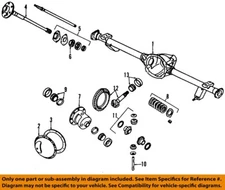 CHRYSLER OEM 86-06 Cherokee Rear Suspension Axle Housing-Bearing Seal 83503063