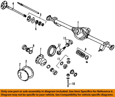 CHRYSLER OEM Rear-Axle Bearings 4338650 | eBay
