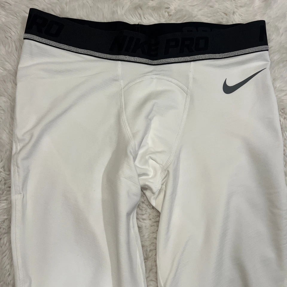 NIKE PRO Sz XL WARM MEN Compression TRAINING TIGHTS Style AT3131-100 - Image 3 of 4