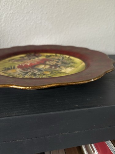 Collectible Decorative Plate By Raymond Waites, Pre Owned Fruit Grapes Pears - Picture 19 of 19