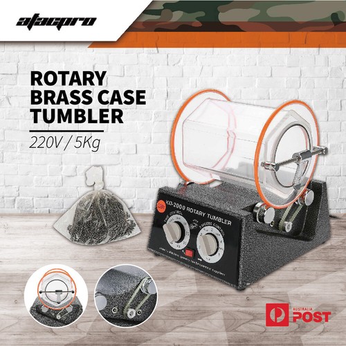 Atac Pro Rotary Brass Case Tumbler Reloading Vibratory Clean Polish Max