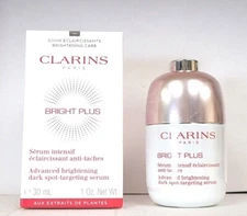 Clarins Bright Plus Advanced Brightening Dark Spot Targeting Serum 1 oz. New