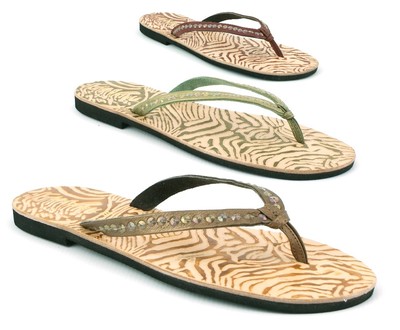 WOMENS LADIES NEW REAL LEATHER TOE POST SUMMER