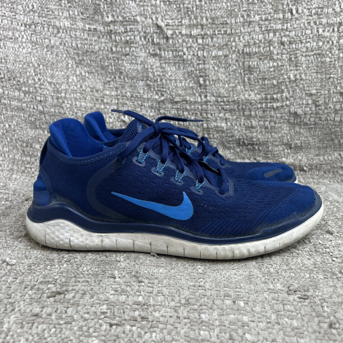 Nike Free RN Mens Size 11 2018 Blue Void White Running Sneakers 942836 403