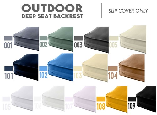 |COVER ONLY| Piped Trim Outdoor Deep Seat Cushion Patio Furniture Cushion Covers - Picture 10 of 169