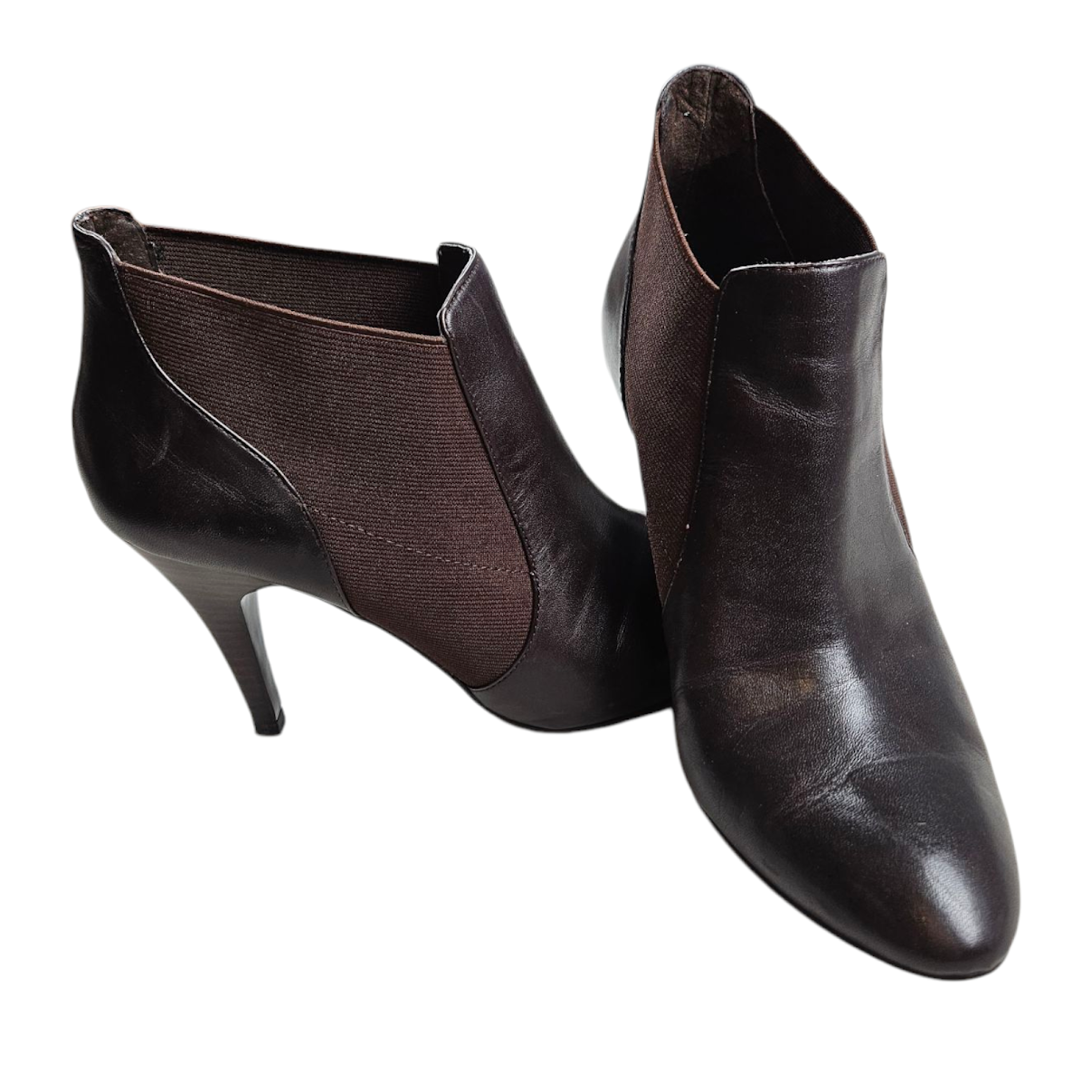 Worthington Women 10B Brown Cone Ankle Booties for Work & Office-image