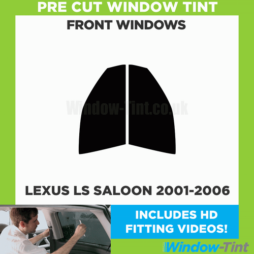 Pre Cut Car Window Tint for Lexus LS 4-door Berlina 2001-06 Front Windows Film - Picture 2 of 10