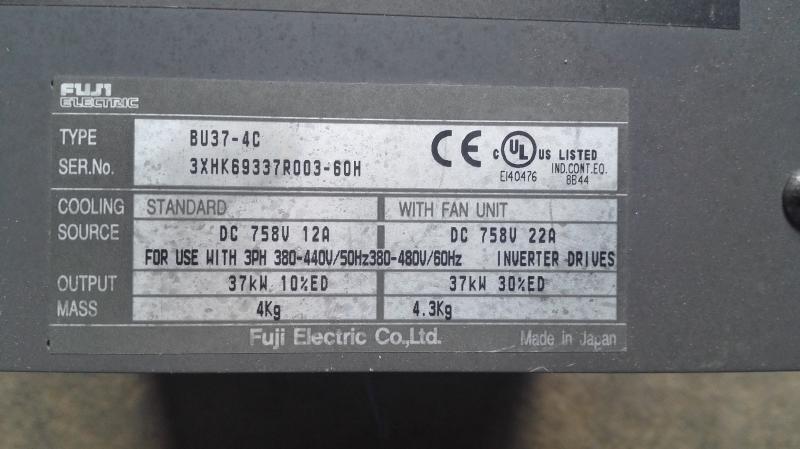 1PCS Used Fuji inverter accessories brake unit BU37-4C | eBay
