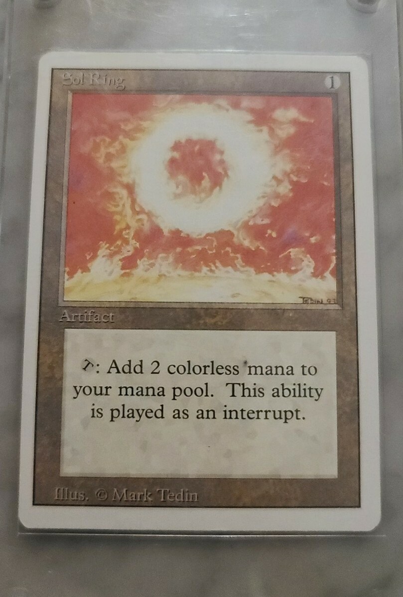 MAGIC THE GATHERING MTG REVISED SOL RING MISPRINT ONE OF A KIND