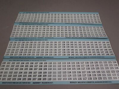 800+ Sheets Wire Markers Boxes Brady/Tuff-Code Wire Markers 600-699