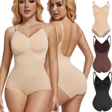 Women Backless Bodysuit Shapewear Tummy Control Sculpting Body Shaper Dupes Cami