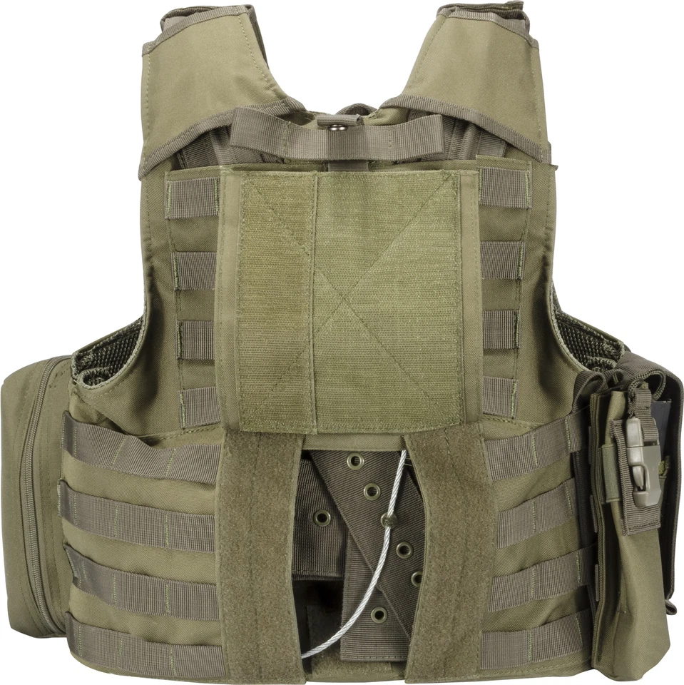 Chaleco portador de placa táctica Barska VX-300 MOLLE sistema verde, BI12286 Foto 3 de 4