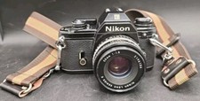 Nikon EM 35mm SLR Film Camera w/Nikon 50mm f/1.8 Lens Kit Working