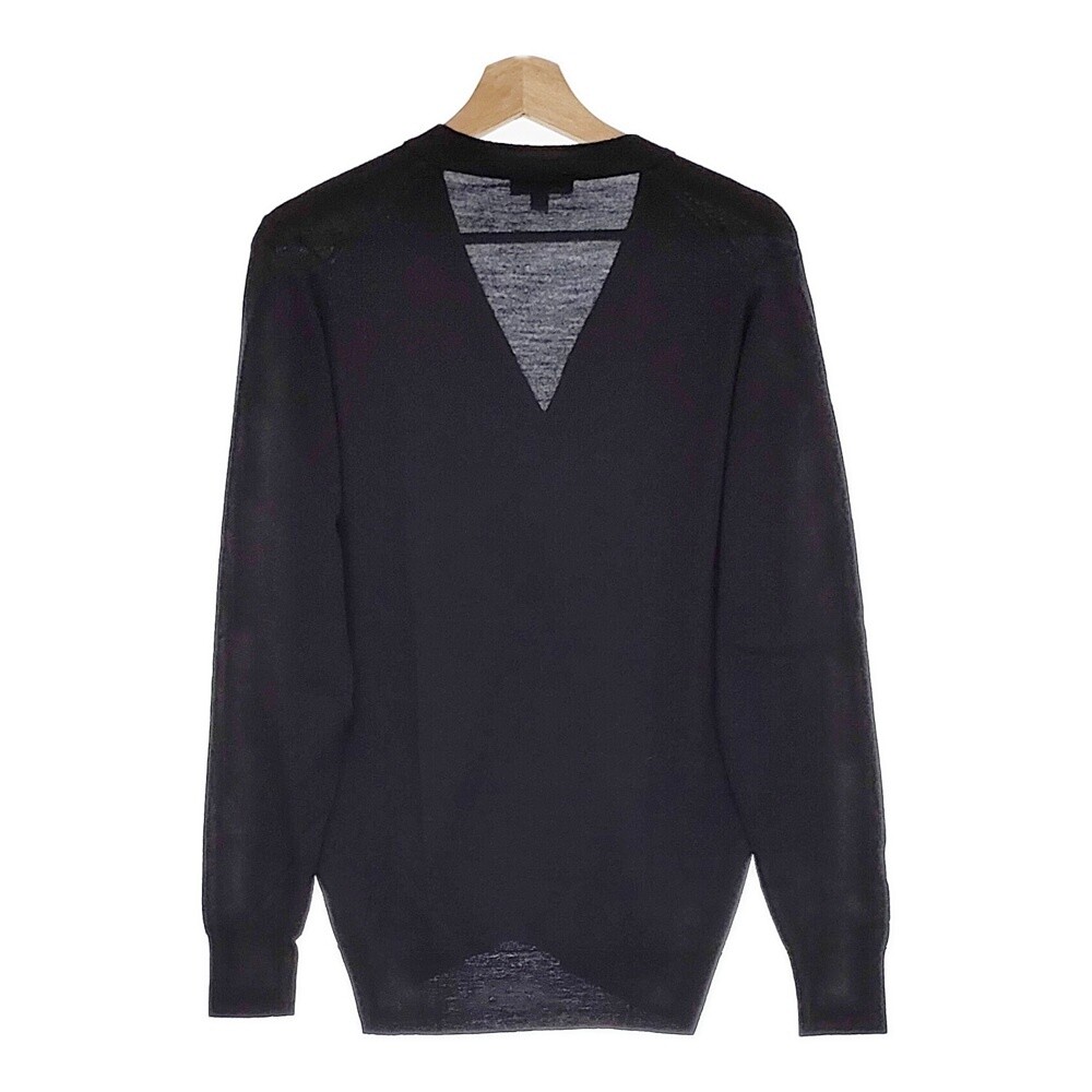 トップス JOHN SMEDLEY SWEATER KNIT Black John Smedley Bobby v-neck pullover | Bond Lifestyle