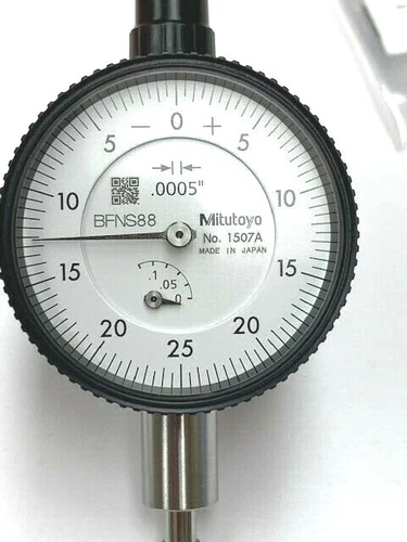 Mitutoyo 1507A Dial Indicator 0-0.125" Range, 0.0005" Graduation - NEW