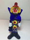 Vintage Art Glass Clown Murano 7.5”