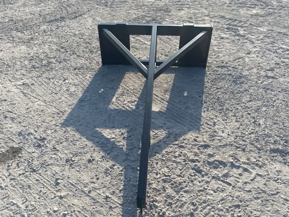 Accesorio de elevación de polipasto de pluma recta con poste de pluma de 80′′ se adapta a minicargadora de fijación rápida Foto 3 de 4