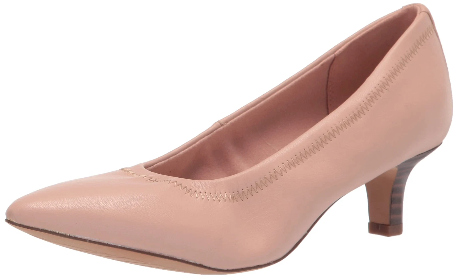 Sandali decolte Clarks donna Shondrah Rae tacco a punta blush scuro taglia 9 nuovi con scatola