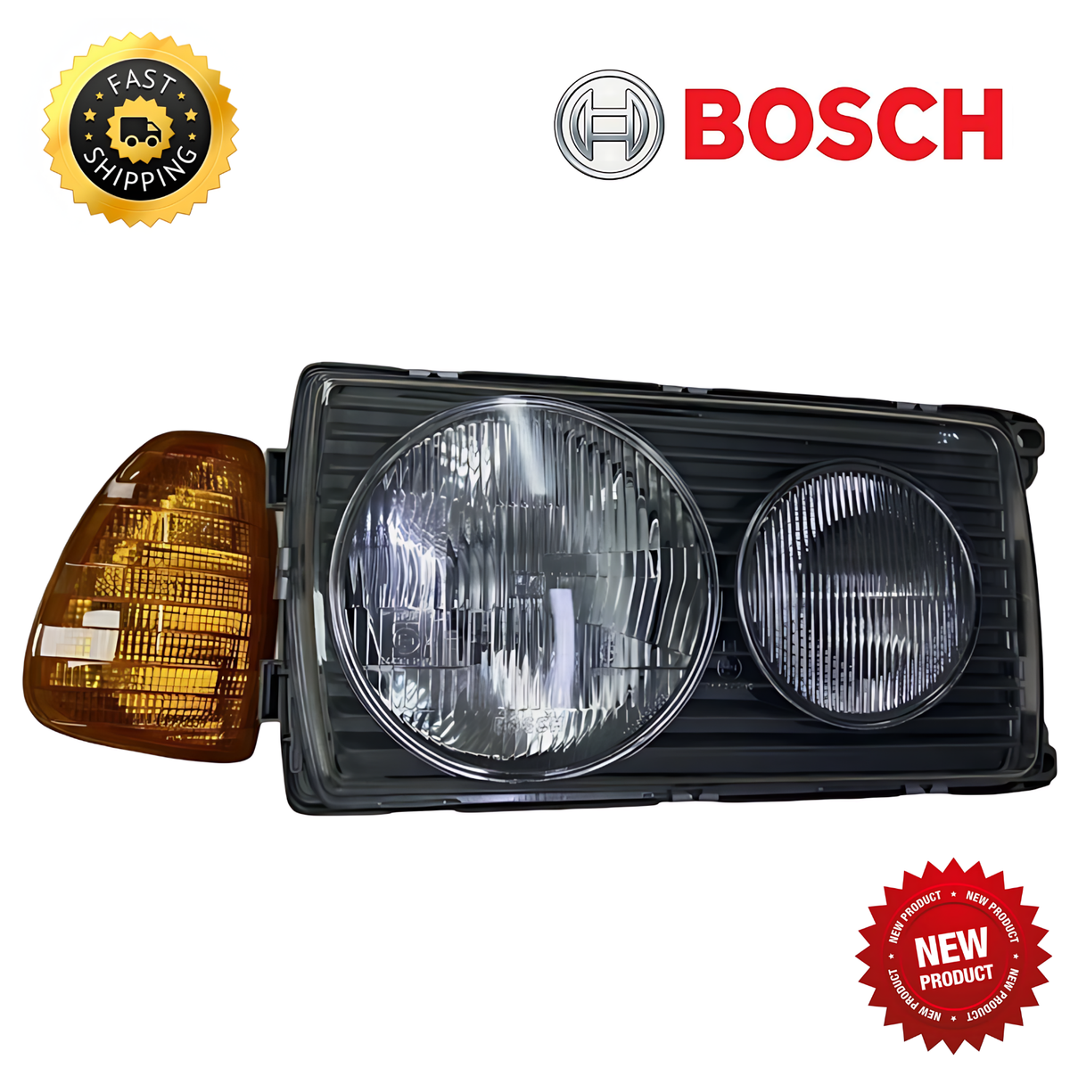 A0018207461 MERCEDES BENZ W123 RIGHT FRONT HEADLIGHT BOSCH | eBay