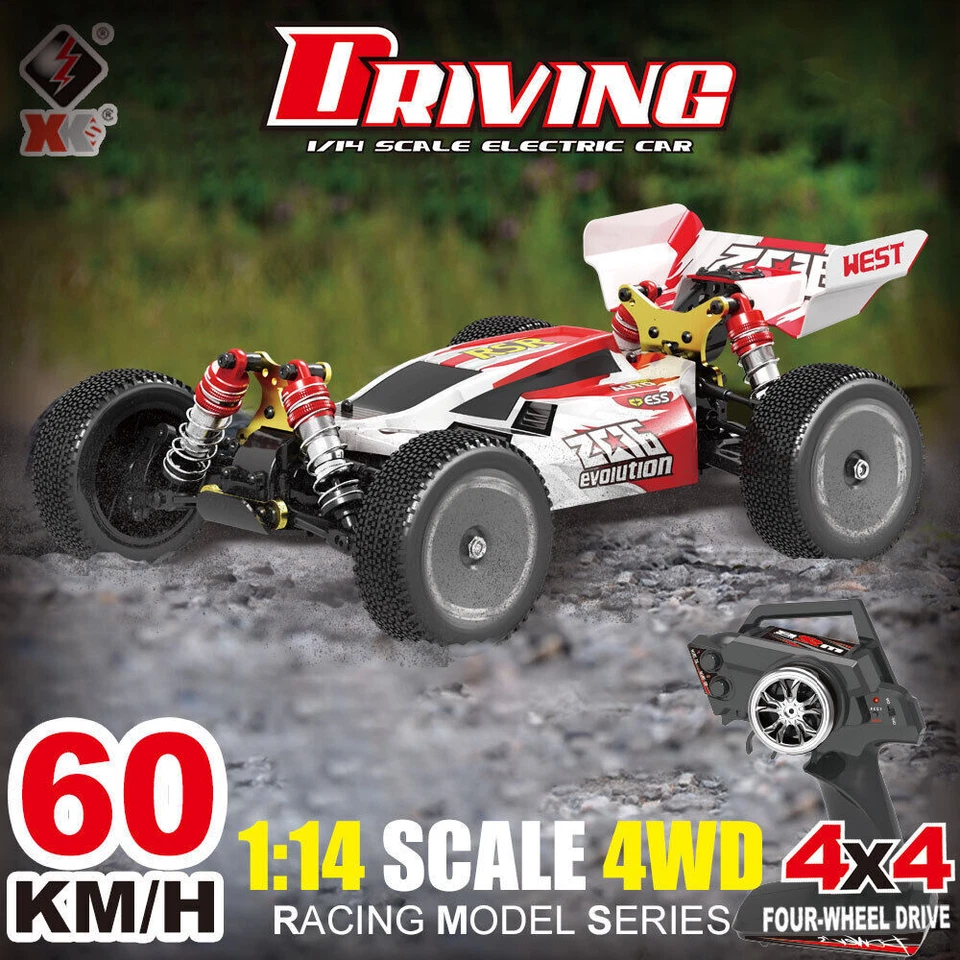 Wltoys XKS 144001 RC Car 60km/h High Speed 1/14 2.4GHz RC Buggy 4WD Racing Car - Bild 3 von 4